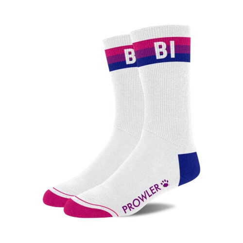 Simply Pleasure Ltd Prowler Bi Pride Socks * Vibrant Multi-Color Bisexual Pride Footwear