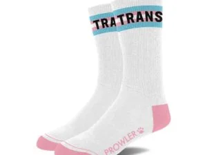 Simply Pleasure Ltd Prowler Trans Pride Socks - Vibrant Transgender Flag Colors for Comfortable