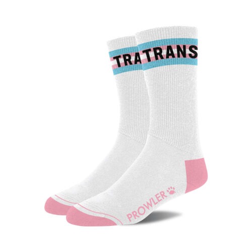 Simply Pleasure Ltd Prowler Trans Pride Socks - Vibrant Transgender Flag Colors for Comfortable Self-Expression