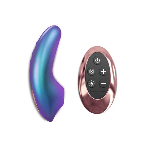Lovely Planet USA Love to Love Dreamer Iridescent Turquoise * Wireless Flapping Vibrator with Sense Touch Technology
