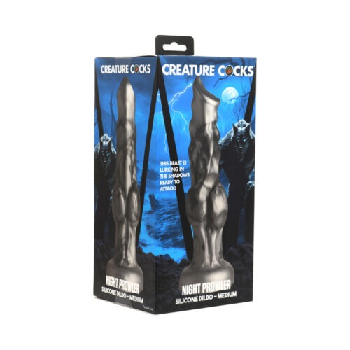 XR LLC Creature Cocks Night Prowler Silicone Dildo Medium * Fantasy Wolfdog Beast Design with Suction Cup Base