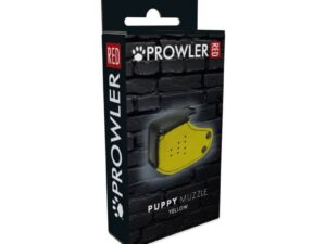 Simply Pleasure Ltd Prowler RED Puppy Muzzle Yellow - Adjustable Neoprene Dog Muzzle