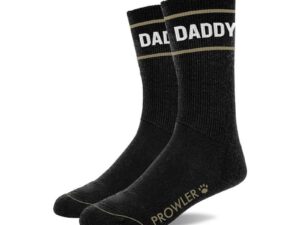 Simply Pleasure Ltd Prowler RED Daddy Socks - Comfortable Cotton Blend with Bold Logo and Statement