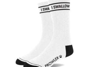 Prowler RED I Swallow Socks by Simply Pleasure Ltd * Playful Black and White Kinky Socks