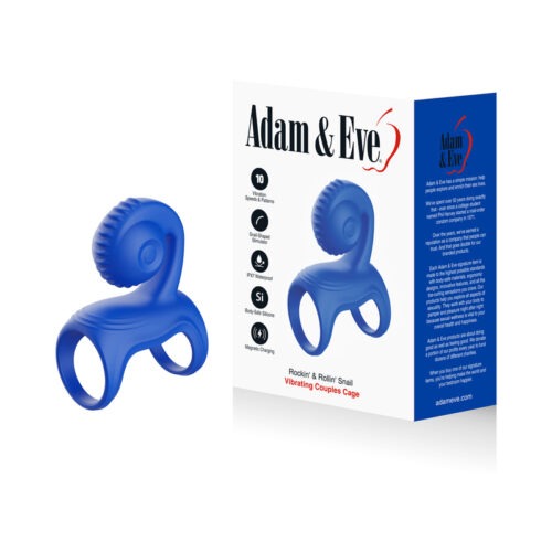 PHE/Adam and Eve Rockin' and Rollin' Snail Vibrating Couples Cage