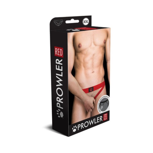 Simply Pleasure Ltd Prowler RED Assless Cockring Jock Strap Red 2XL