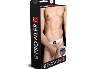 Simply Pleasure Ltd Prowler RED Assless Cockring Jock Strap White Large