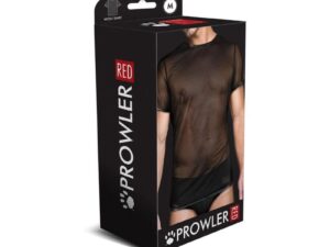 Simply Pleasure Ltd Prowler RED Mesh T-Shirt Black Medium