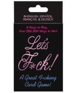 Kheper Let's F*ck Card Game for Couples - Romantic Party Game with 48 Fun Cards and Wild Cards