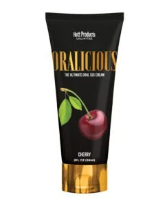 Oralicious Cherry Edible Sex Cream – 2 oz Tasty Lubricant for Enhanced Oral Pleasure by Hott Products