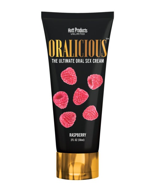 Oralicious Raspberry Edible Sex Cream - 2 oz by Hott Products