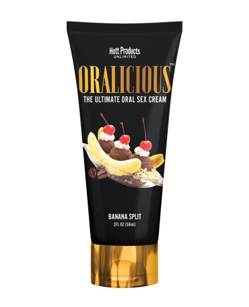 Oralicious Banana Split Edible Sex Cream – 2 oz by Hott Products