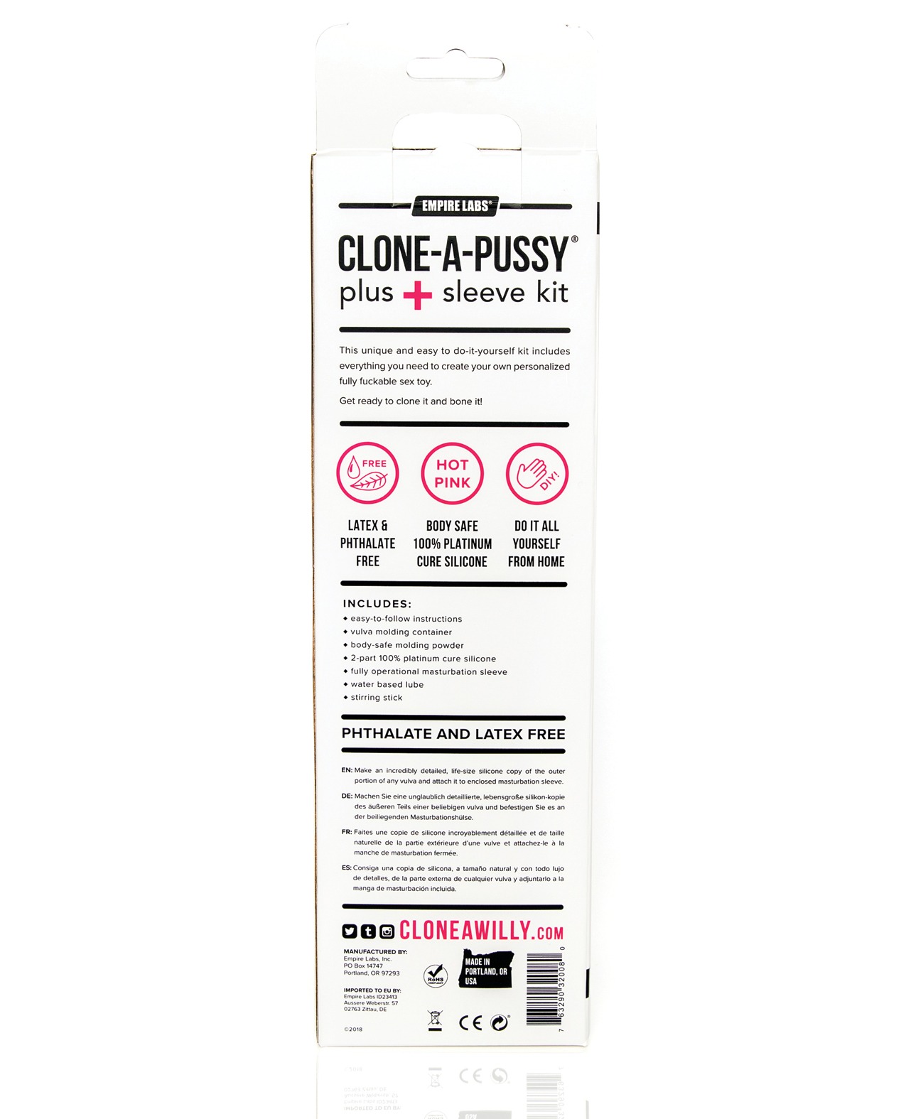Clone-A-Pussy Plus+ Sleeve Kit by Clone-A-Willy – Custom Body-Safe Vaginal Lips Replica with Attachments - Image 2