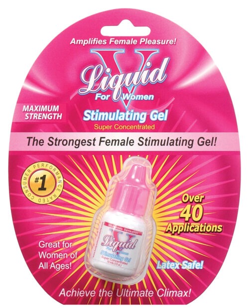 Liquid V Female Stimulant - 10 ml by Body Action Products | Max Strength Tingling Gel for Women