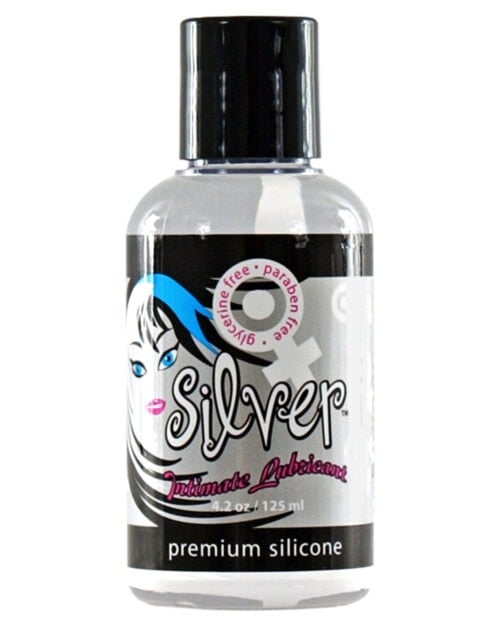 Sliquid Silver Silicone Lube - Glycerin & Paraben Free, 4.2 oz by Sliquid