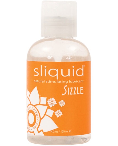 Sliquid Sizzle Warming Lubricant – 4.2 oz Glycerine & Paraben Free by Sliquid