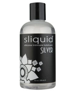 Sliquid Silver Silicone Personal Lubricant – 8.5 oz, Waterproof, Hypoallergenic, Glycerin & Paraben Free