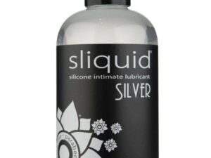 Sliquid Silver Silicone Personal Lubricant – 8.5 oz, Waterproof, Hypoallergenic, Glycerin & Paraben Free