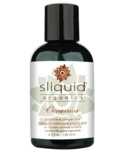 Sliquid Organics Oceanics Lubricant - 4.2 oz | Natural Botanical & Seaweed Infused Organic Lubricant
