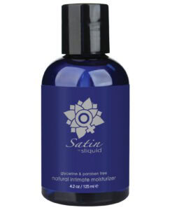 Sliquid Satin Natural Intimate Moisturizer - 4.2 oz Aloe and Carrageenan Based Lubricant