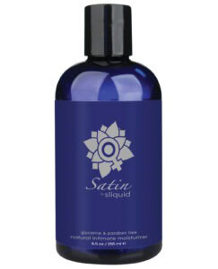 Sliquid Organics Natural Satin Lubricant - 8.5 oz | Aloe & Carrageenan Based Daily Moisturizer for Women