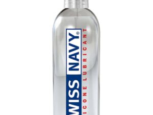 Swiss Navy Lube Silicone - 8 oz Premium Personal Lubricant for Sensitive Tissues and Intimate Comfort