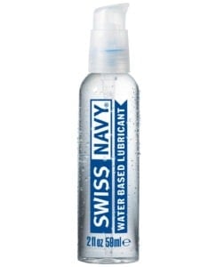 Swiss Navy Water Based Lubricant - 2 oz Bottle for Couples, Toys, and Personal Use