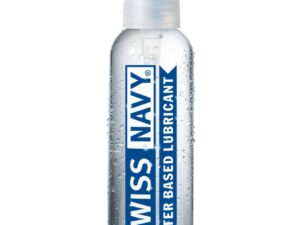 Swiss Navy Water Based Lubricant - 2 oz Bottle for Couples, Toys, and Personal Use