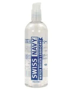 Swiss Navy Water Based Lubricant - 16 oz Bottle for Couples, Toys, and All Sex Types