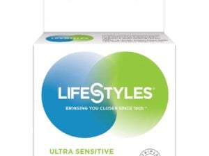 Lifestyles Ultra Sensitive Condoms – Box of 3 for Enhanced Sensation and Comfort