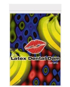 Trust Dam Latex Dental Dam - Banana Flavor for Safer Oral Encounters