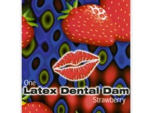 Trust Dam Latex Dental Dam - Strawberry Flavor for Safe Oral Encounters