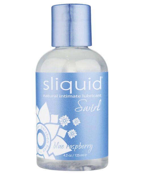 Sliquid Naturals Swirl Blue Raspberry Water-Based Lubricant - 4.2 oz