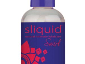 Sliquid Naturals Swirl Strawberry Pomegranate Lubricant - 4.2 oz Water-Based, Flavored & Glycerin-Free