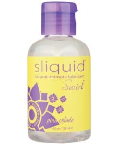 Sliquid Naturals Swirl Pina Colada Flavored Water-Based Lubricant - 4.2 oz