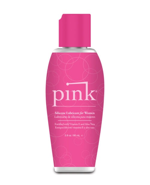 Pink Silicone Lube – 2.8 oz Silicone-Based Lubricant with Aloe Vera and Vitamin E by Empowered Products
