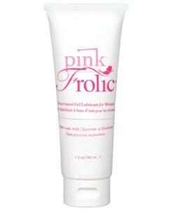 Pink Frolic Gel Lubricant by Empowered Products – 3.3 oz Water-Based, Glycerin-Free, Anti-Bacterial, Hypoallergenic