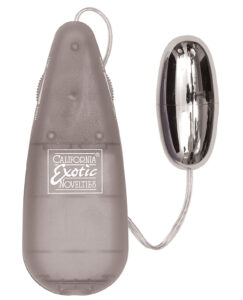 California Exotic Novelties Teardrop Bullet - Grey, Rechargeable Vibrator, Part No. SE-1110-03-1