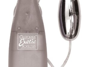 California Exotic Novelties Teardrop Bullet - Grey, Rechargeable Vibrator, Part No. SE-1110-03-1