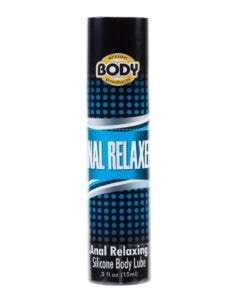 Body Action Anal Relaxer Silicone Lubricant – 0.5 oz | Natural Oil-Based Formula for Comfort & Ease