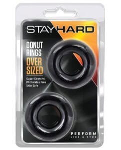 Stay Hard Blush Novelties Oversized Donut Rings Set – Enhance Stamina and Erections