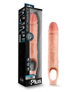 Blush Performance Plus 10 Inch Silicone Cock Sheath Penis Extender - Flesh
