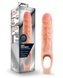 Blush Performance 9 Inch Cock Sheath Penis Extender – Flesh