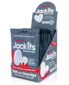 Screaming O Jackits Stroker Pad – Clear, Soft & Textured Masturbation Sleeve