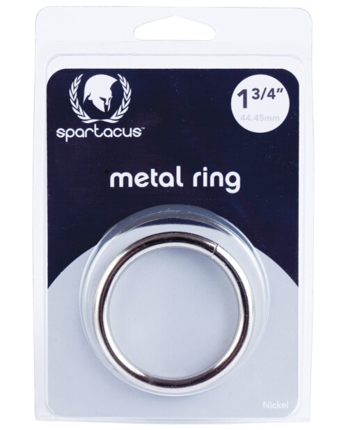 Spartacus 1.75 inch Nickel Cock Ring for Enhanced Erection and Longer Duration