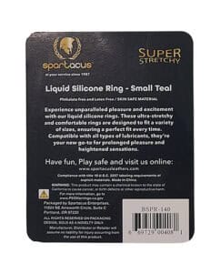 Spartacus Liquid Silicone Cock Ring Small - Teal for Enhanced Pleasure and Comfort