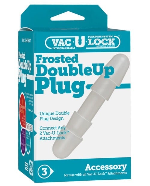 Vac-U-Lock Double Up Frosted Double-Ended Plug by Doc Johnson