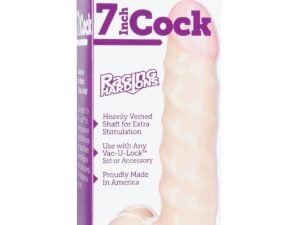 Vac-U-Lock 7" Raging Hard-On Realistic Cock by Doc Johnson - Ivory