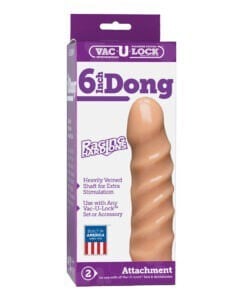 Vac-U-Lock 6 inch Raging Hard-Ons Realistic Dong by Doc Johnson – Ivory