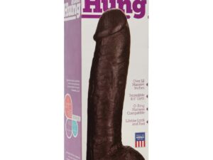Vac-U-Lock 12.5-Inch Hung Attachment in Black by Doc Johnson – Realistic Strapon for Experienced Users